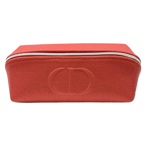 Auth Dior Parfums Pochette polyester rouge rose