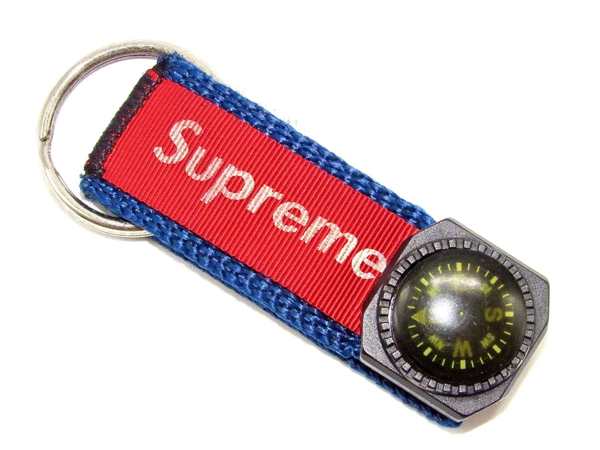 Supreme 1999年 Compass Keyholder Keychain SS99 Supreme Compass Keyholder Navy Red 1999 Keychain Vintage OG