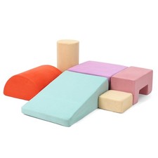 6 Pieces Soft Play Climbing for Toddlers   Indoor Foam Climber Playset for Cr...