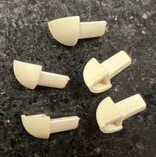 5 x Soft Cream Genesis Corner Tile Trim Pieces 6mm Plastic External Corner