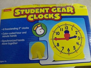 Lakeshore Student Gear Clocks - Set of 7