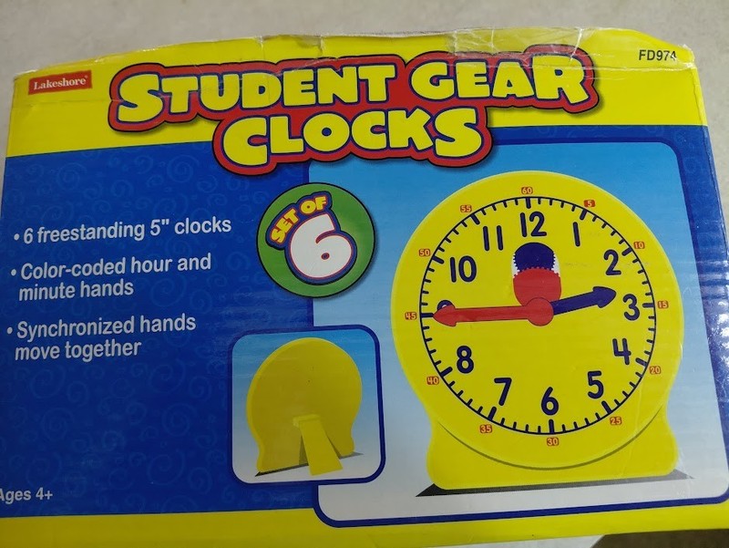 Lakeshore Student Gear Clocks - Set of 7