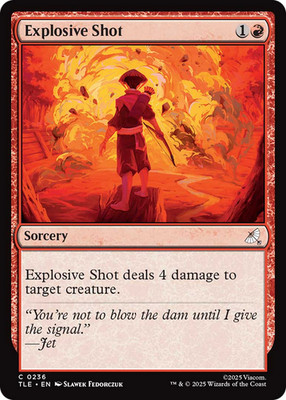 Explosive Shot #236 Near Mint Avatar: The Last Airbender Eternal TLE Magic MTG