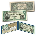 1862 Salmon CHASE Civil War Treasury One-Dollar Banknote designed on UNC New $1