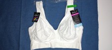 NWT BALI Comfort Bra Style DF3484 - Cool Comfort Fabric White Sz LARGE 44
