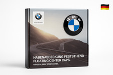BMW Nabenabdeckung Nabenkappen Feststehend Spinning Caps 68mm - Blau/Weiß