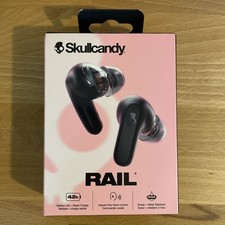 Skullcandy - Rail In-Ear Noise Canceling True Wireless Headphones - True Black