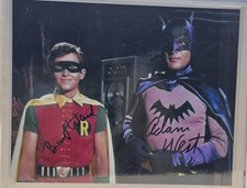 Adam West Burt Ward Signed Autographed Photo With COA