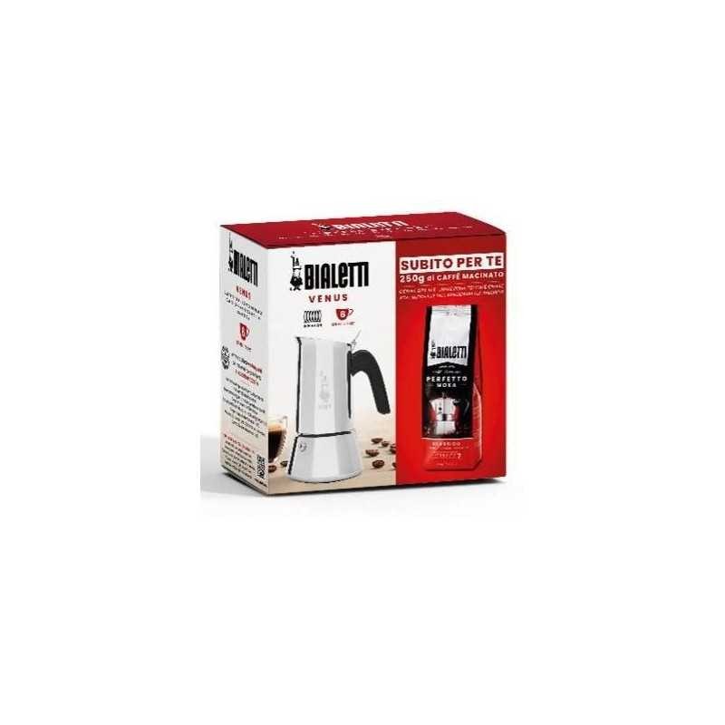 Cafetière italienne Bialetti Venus 6 tasses avec son café moulu Moka Classico