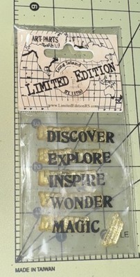 Long Island Limited Edition Clear Rubber Stamp - Discover Explore LE8401A - NEW