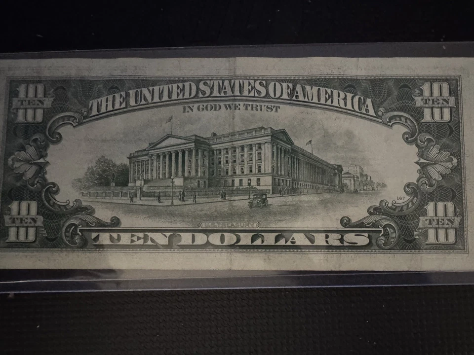 RARE!💎1977 Series B $10 Bill - Vintage US Paper Money - Collector's Piece! 🔥 - Image 2 of 2