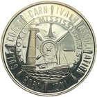 1986 Mardi Gras 1oz 999 Silver Round Biloxi Mississippi Gulf Coast Carnival