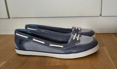 Timberland Deering Boat Ballerinas Greystone Blue Größe 40 (US 9)