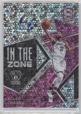 2018-19 Panini Spectra In the Zone Neon Pink Prizm 7/25 Allen Crabbe Auto 0c6