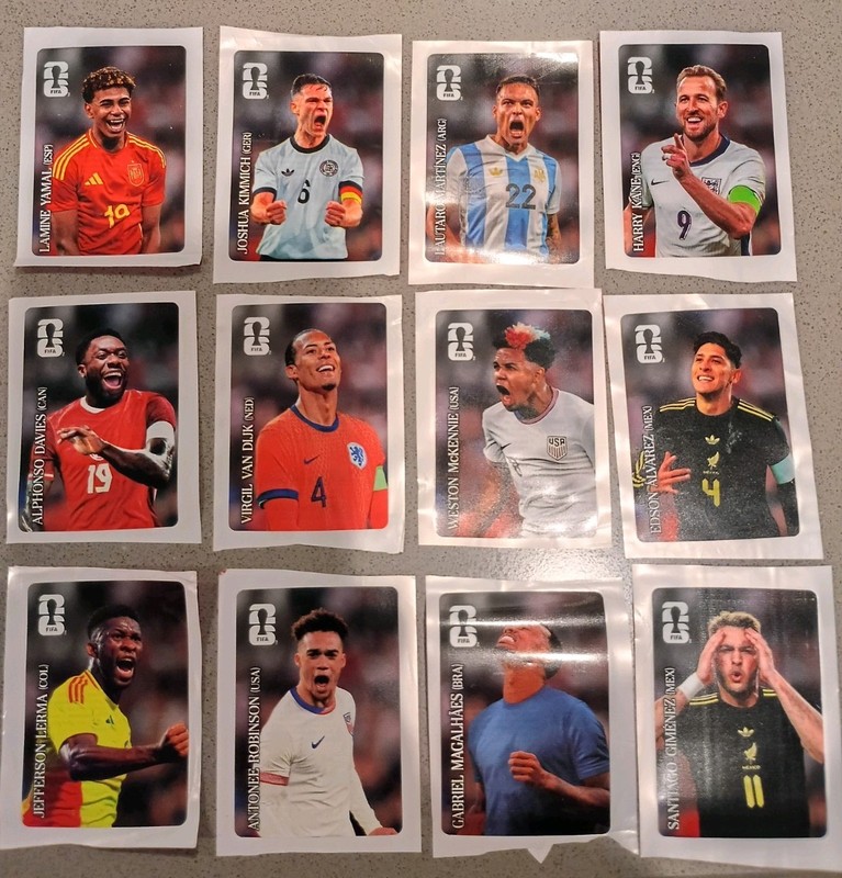 Panini FIFA World Cup 2026 Sticker Coca-Cola Full Set 12 Stickers Version US NEW