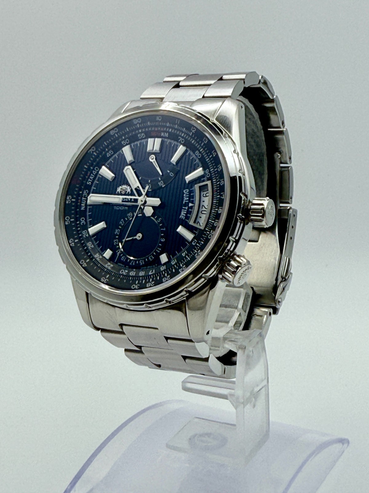 Orient Voyager Executive DH01002B GMT Dual Time Power Reserve Auto Rare Model JP