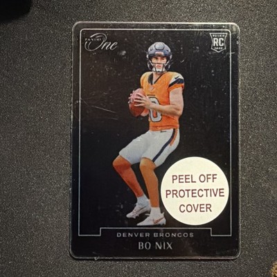2024 Panini One Bo Nix Blank Slate Case Hit Rookie RC SSP #BS-BNX Metal 