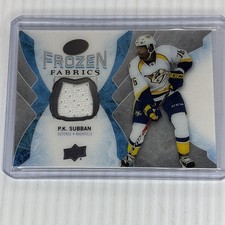 2016-17 Upper Deck Ice Frozen Fabrics #FFPS P.K. Subban 2016-17 Predators