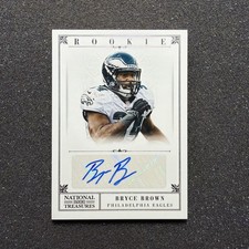 2012 National Treasures BRYCE BROWN #214 Rookie AUTO 54/99 - PHILADELPHIA EAGLES