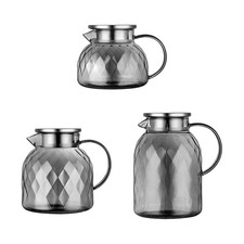 Brocca per tè freddo, brocca per frigorifero, bicchieri riutilizzabili con