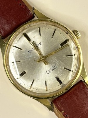 EVERITE Vintage 1960 s Men s Manual Gold Dress Watch