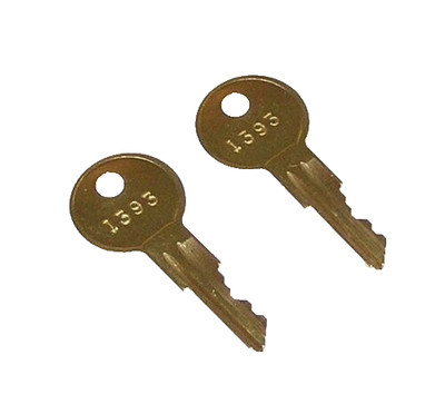 2 - 1393 Ademco, ADT, Honeywell, First Alert, Security Alarm System Panel Keys