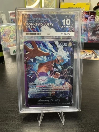 ACE 10 One Piece Card Game Purple/Black Monkey.D.Luffy OP09-061 leader
