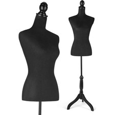 Adjustable Female Dress Form Mannequin Torso with Stand for Sewing and Display