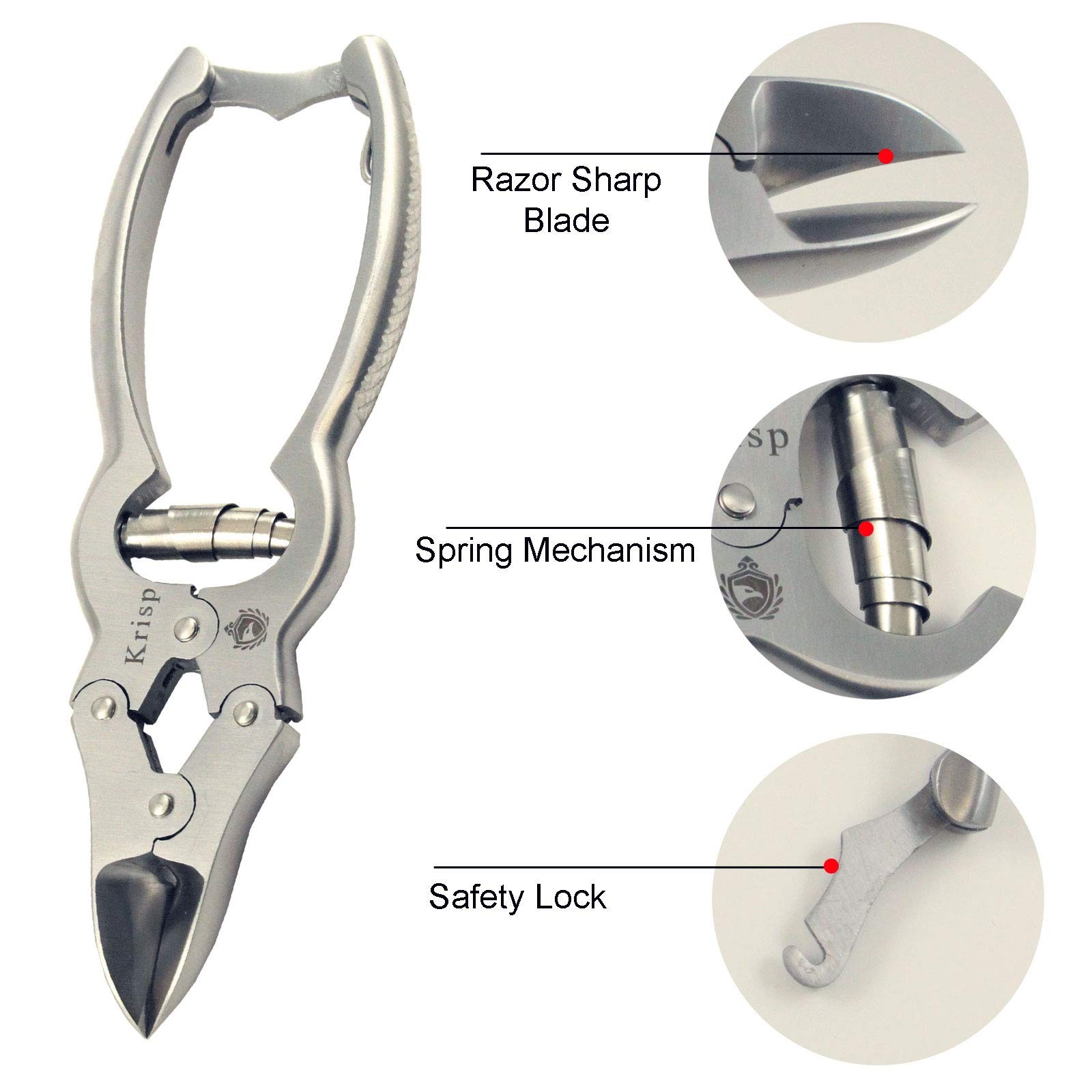 Toenail Clippers for Thick Ingrown Toenails - Professional Podiatry Nail Cutt...