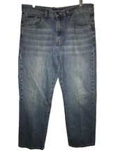 CALVIN KLEIN Jeans Relaxed Straight Blue Denim Size 34