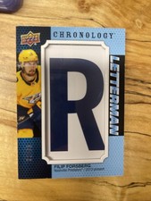 2019-20 Upper Deck Chronology - Letterman Patches Letter Relics Filip...