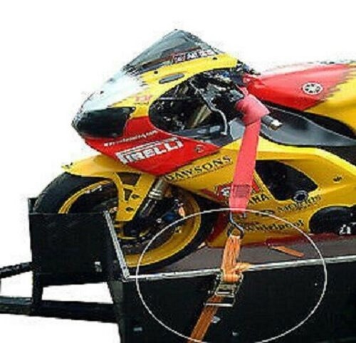R&G RACING RATCHET STRAPS HIGH QUALITY MOTORCYCLE / MOTORBIKE TIE DOWN STRAPS - Picture 8 of 9