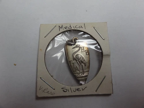 GENUINE US MILITARY MEDAL MEDICAL SILVER VERY RARE OLD TTA HB MD  DATES 1943 WW2