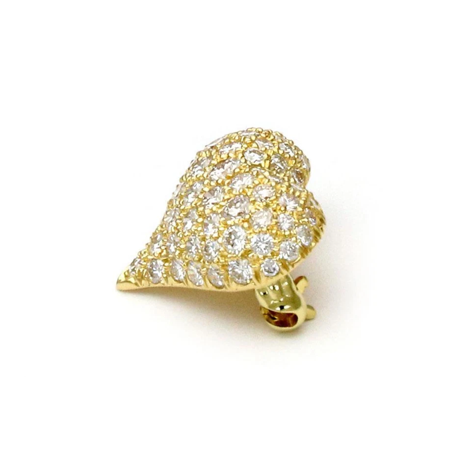 Broche Tiffany & Co. Diamante Oro Amarillo 18k Pequeño Corazón Pavé Foto 2 de 3