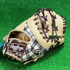 Rawlings Baseball Glove First Base Mitt HYPER TECH GRAPHIC Tartan Check 11.75