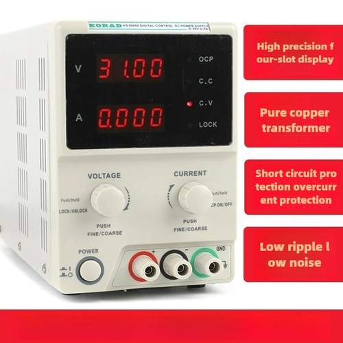 220V High Precision Adjustable Digital DC Regulated Power Supply 30V/5A KA3005D - Picture 2 of 17