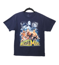 WWE WrestleMania 2013 T Shirt Youth L 10/12 John Cena The Rock Orton Sheamus