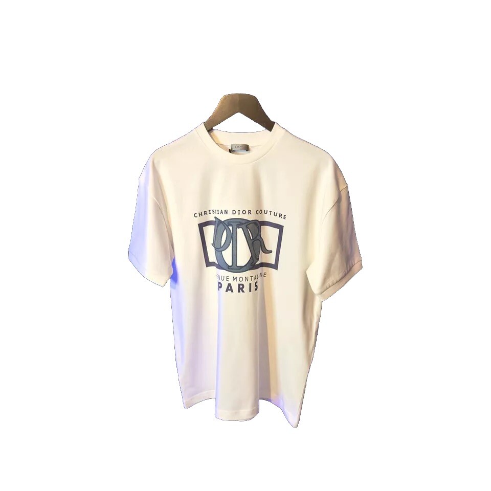 Christian Dior Relaxed-Fit TShirt White Cotton Jersey | eBay Christian Dior Relaxed-Fit TShirt White Cotton Jersey | eBay