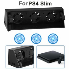 3 Fan External Cooling Fan Cooler Temperature Control for Playstation 4 PS4 Slim