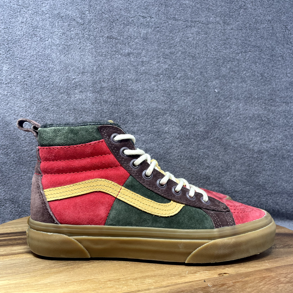 Vans Sk8-Hi MTE Womens Sz 6.5 Shoes Green Red High Top 