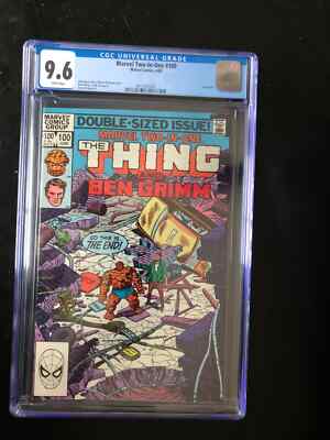    Marvel Two-in-One #100 CGC 9.6 White Pages Last Issue!   