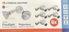 (6)Ct Package of Lithonia Lighting OFTH 300PR 120 CP6 M4 - OFTH Double - White
