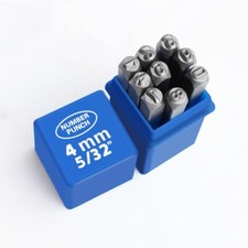 Number Metal Stamp Set, 5/32" 4mm, Digital 0 to 9, Steel Numbers Punch Set