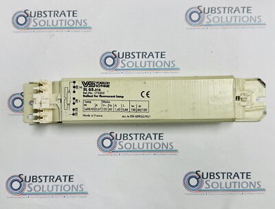 VOSSLOH SCHWABE - 120v 60hz LAMP BALLAST - SL 65.316 - REF NO 175503 - 1x58W