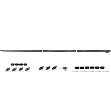 1966~1977 Bronco Body Molding Fender+Door+Quarter 3 PCS Set w/ Clips Right Side