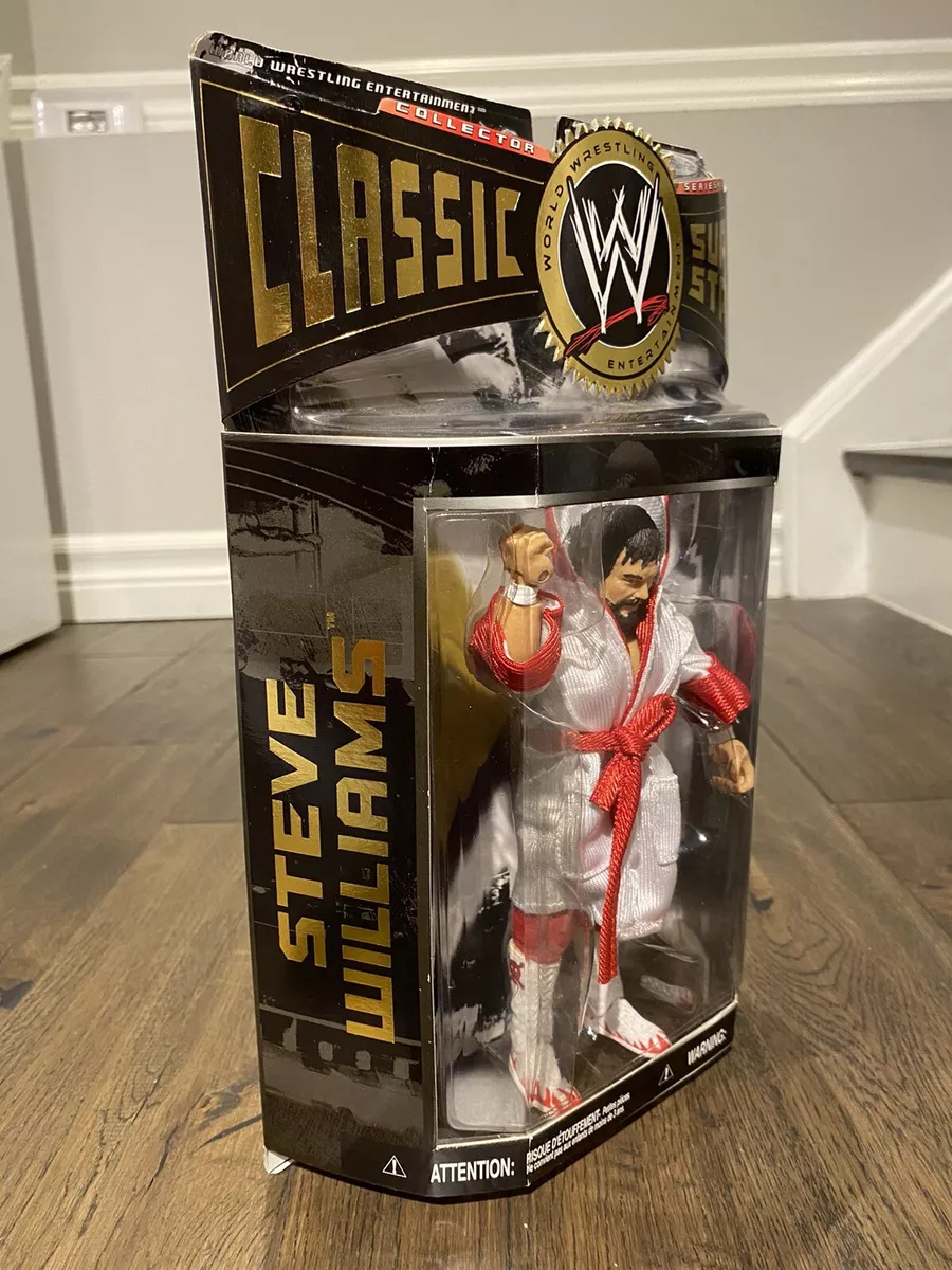 WWF WWE JAKKS CLASSIC SUPERSTARS DR. DEATH STEVE WILLIAMS FIGURE SERIES 26 MOC