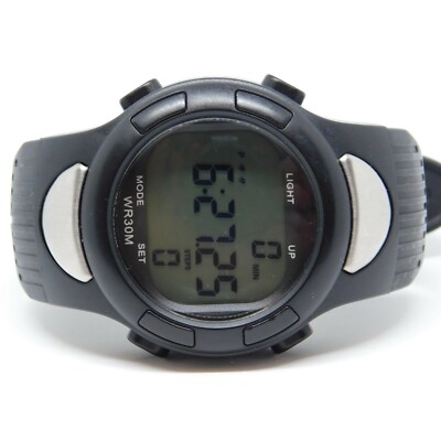 MEDLINE WR 30M Black Tone Quartz Digital Men's Watch New
