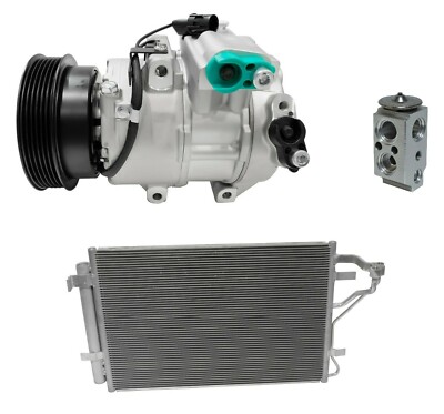 NEW RYC AC Compressor W/ Condenser Kit DI94A-N Fits Kia Forte 2.0L 2.4L 2010