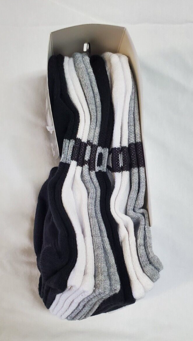 Champion Women's Ankle Socks 6 Pair Performance XTemp Black White Gray