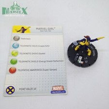 Heroclix Mutations and Monsters set Marvel Girl 001 Common figure w/card 